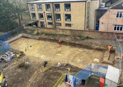 Site clearing at the Norham St Edmund site