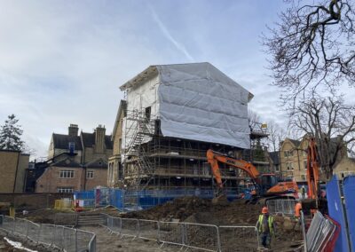 Demolition work at the Norham St Edmund site