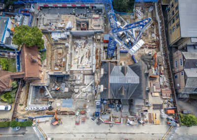 An aerial view of the Norham St Edmund development