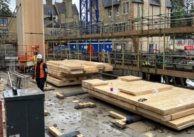 Construction work at the Norham St Edmund development