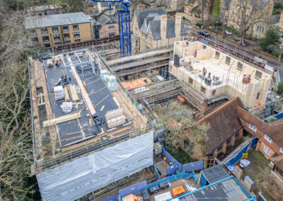 An aerial view of the Norham St Edmund development