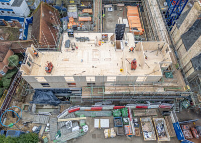 An aerial view of the Norham St Edmund development