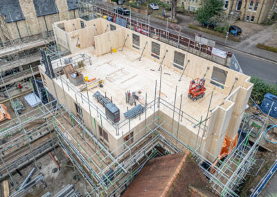 An aerial view of the Norham St Edmund development