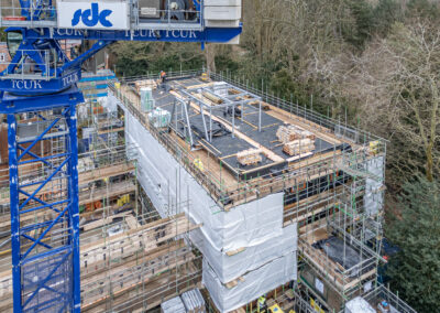 An aerial view of the Norham St Edmund development